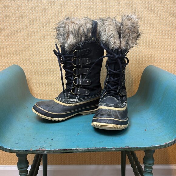 Sorel Women's Joan of Arctic Waterproof Boots Black Quarry - Size - 6 - Picture 2 of 7